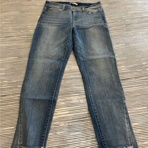 7 For All Mankind Blue Slim Straight Jeans